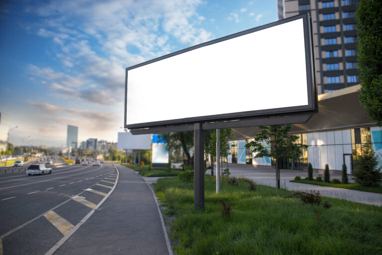 Blank billboard