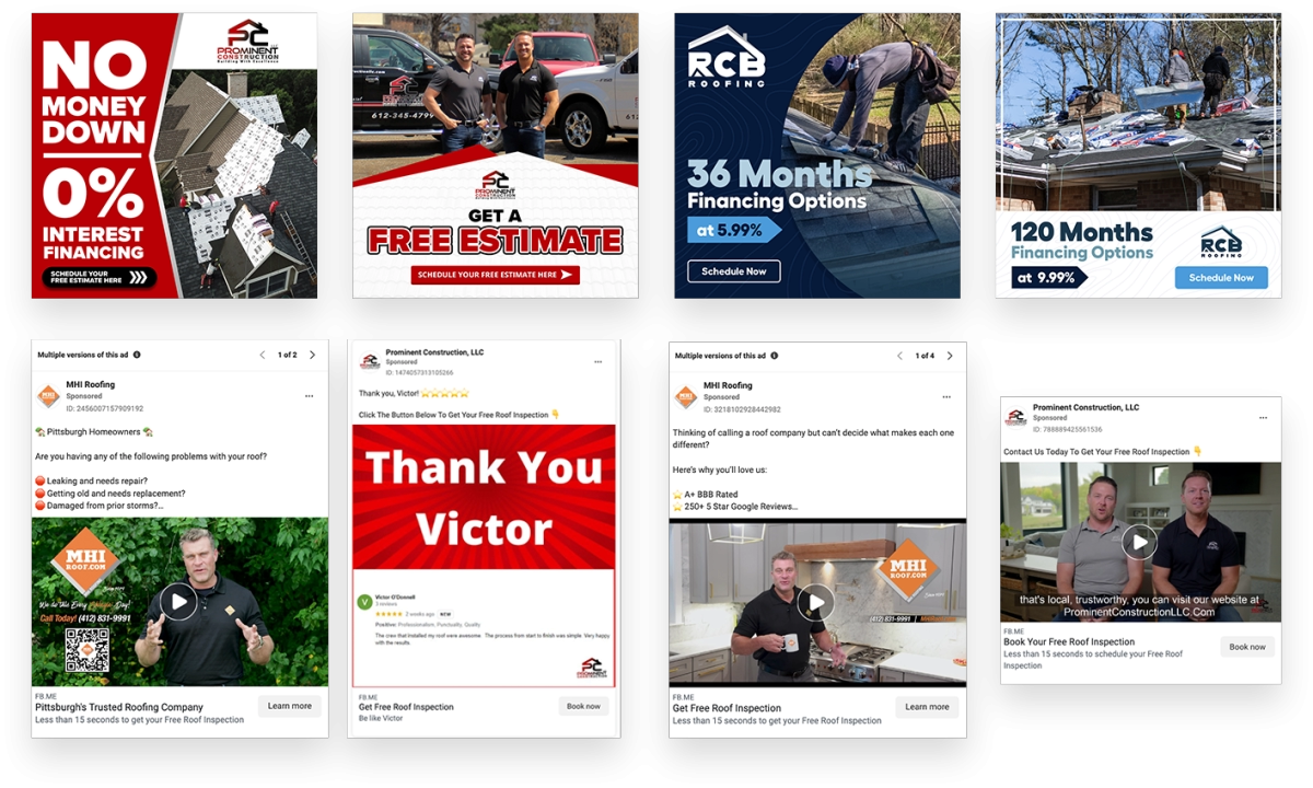 Roofing Facebook Ads