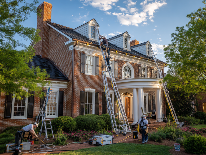rain gutter installation